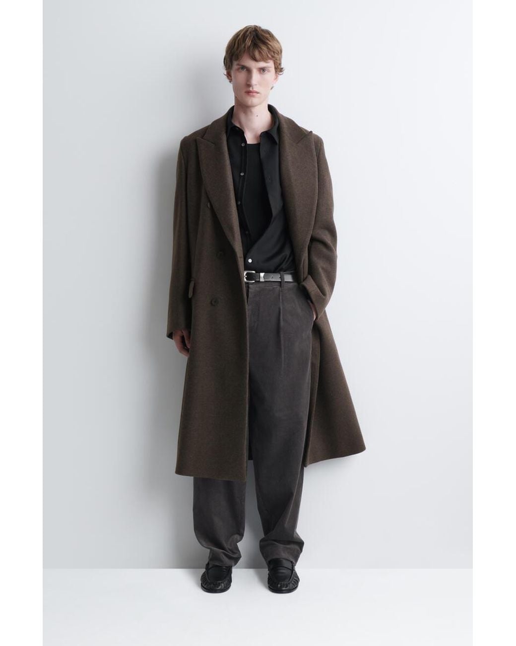 COS Gray Corduroy Relaxed-Fit Tapered Pants for men