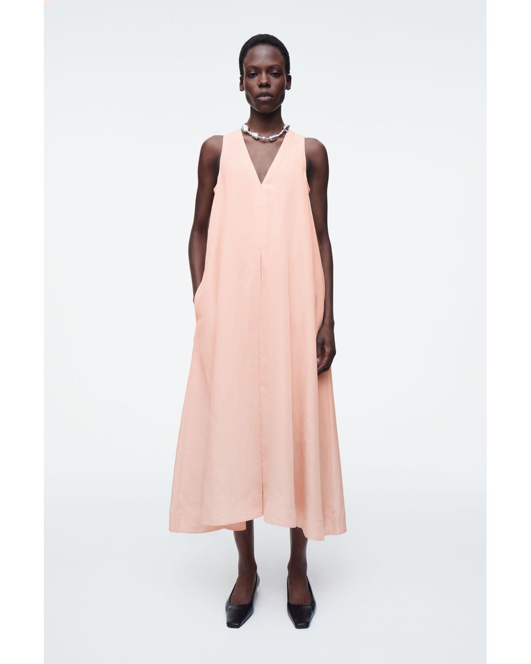 knee length dresses for ladies Chambray & Cos Sonechka Dress – Okhaistore main image 0