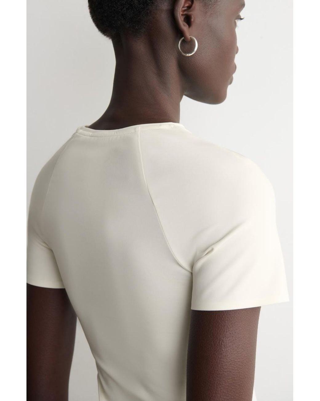 COS Natural Interlock Jersey T-Shirt