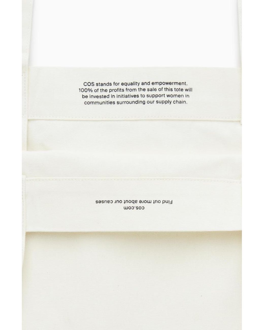 Borsa Tote Charity di COS in White