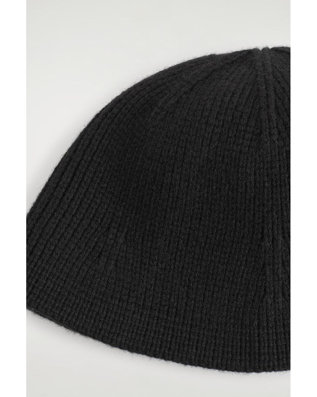 COS Black Merino Wool Bucket Hat