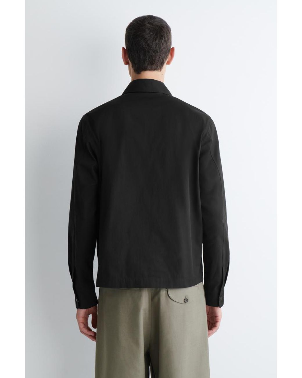 Chemise Homme Cos à Col Zippé Noir - Taille S - Occasion Très Bon état