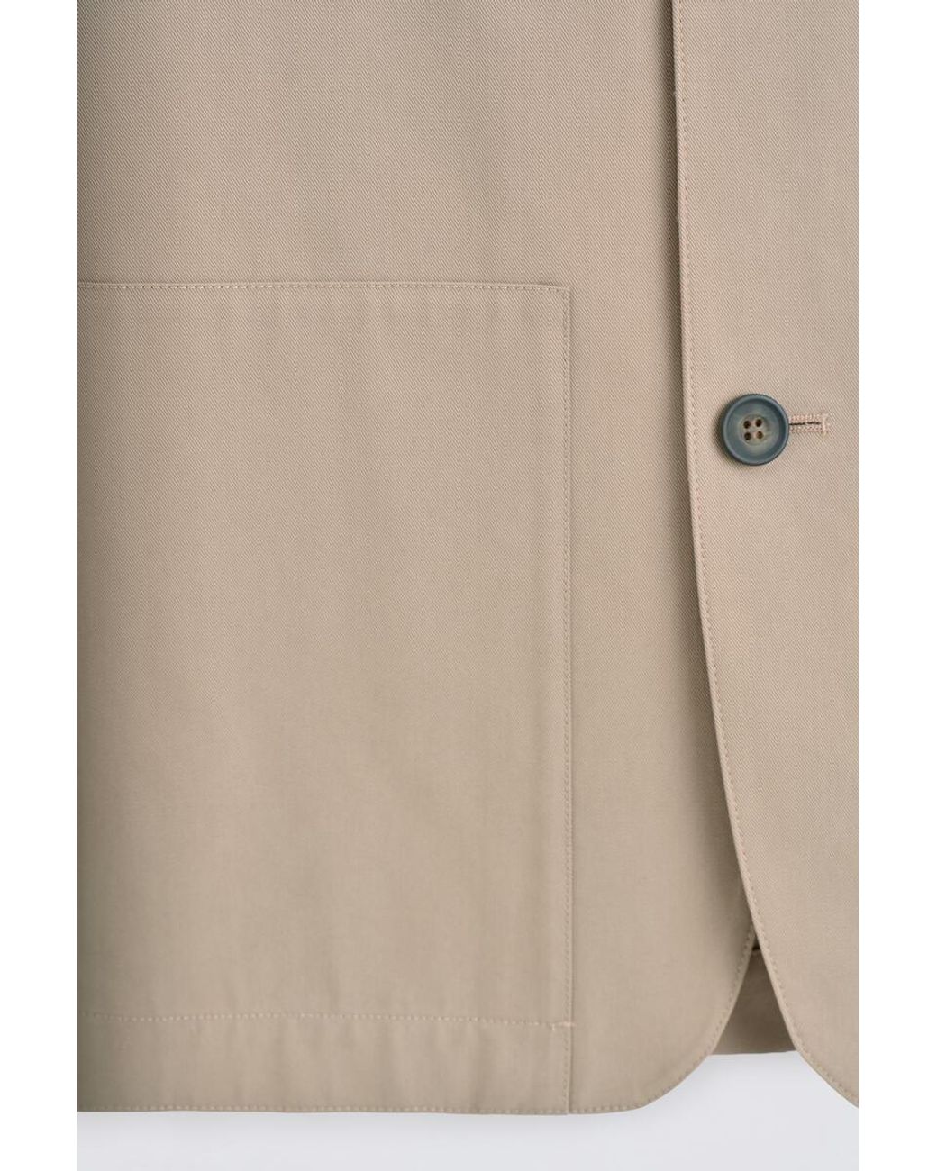 COS Natural Unstructured Cotton-Blend Blazer for men