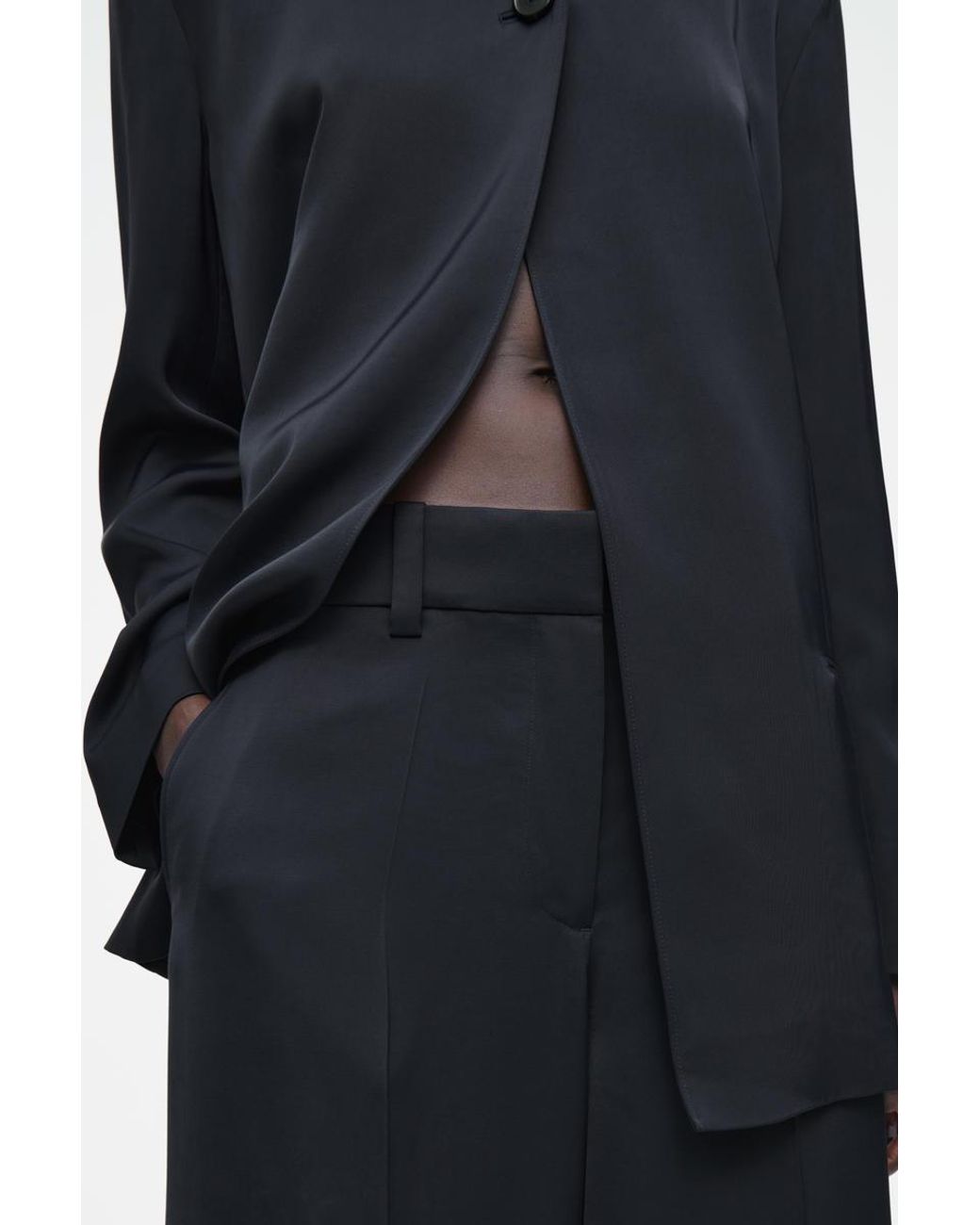 パンツ cos TAILORED SATIN WIDE-LEG TROUSERS パンツ cos TAILORED SATIN WIDE-LEG TROUSERS TAILORED SATIN