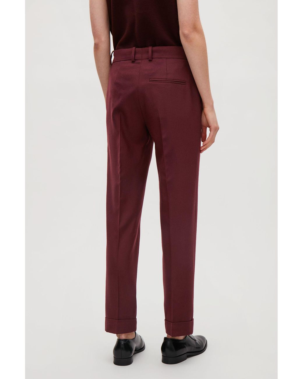 COS Straight-leg Wool Trousers in 