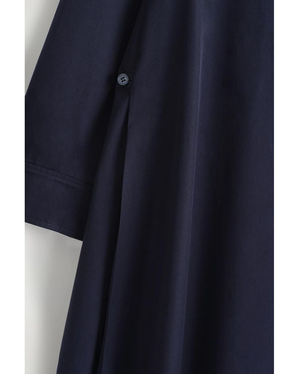 COS Blue Voluminous Maxi Shirt Dress