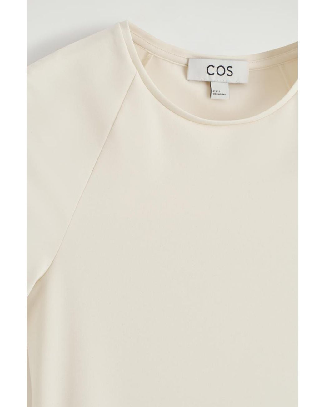 COS Natural Interlock Jersey T-Shirt