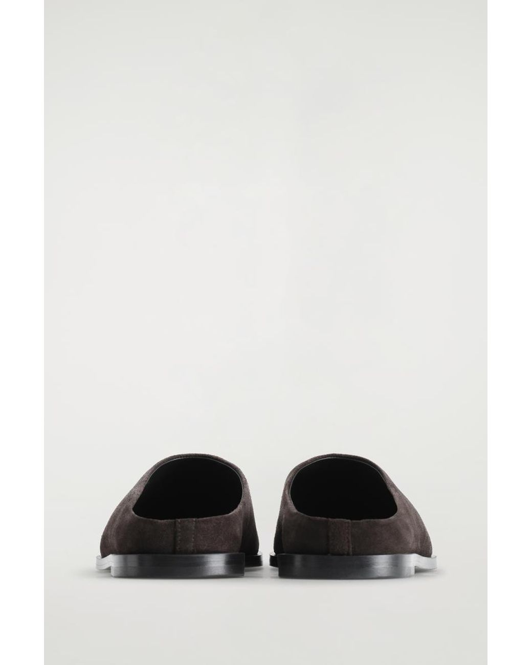 COS Black Classic Suede Mules