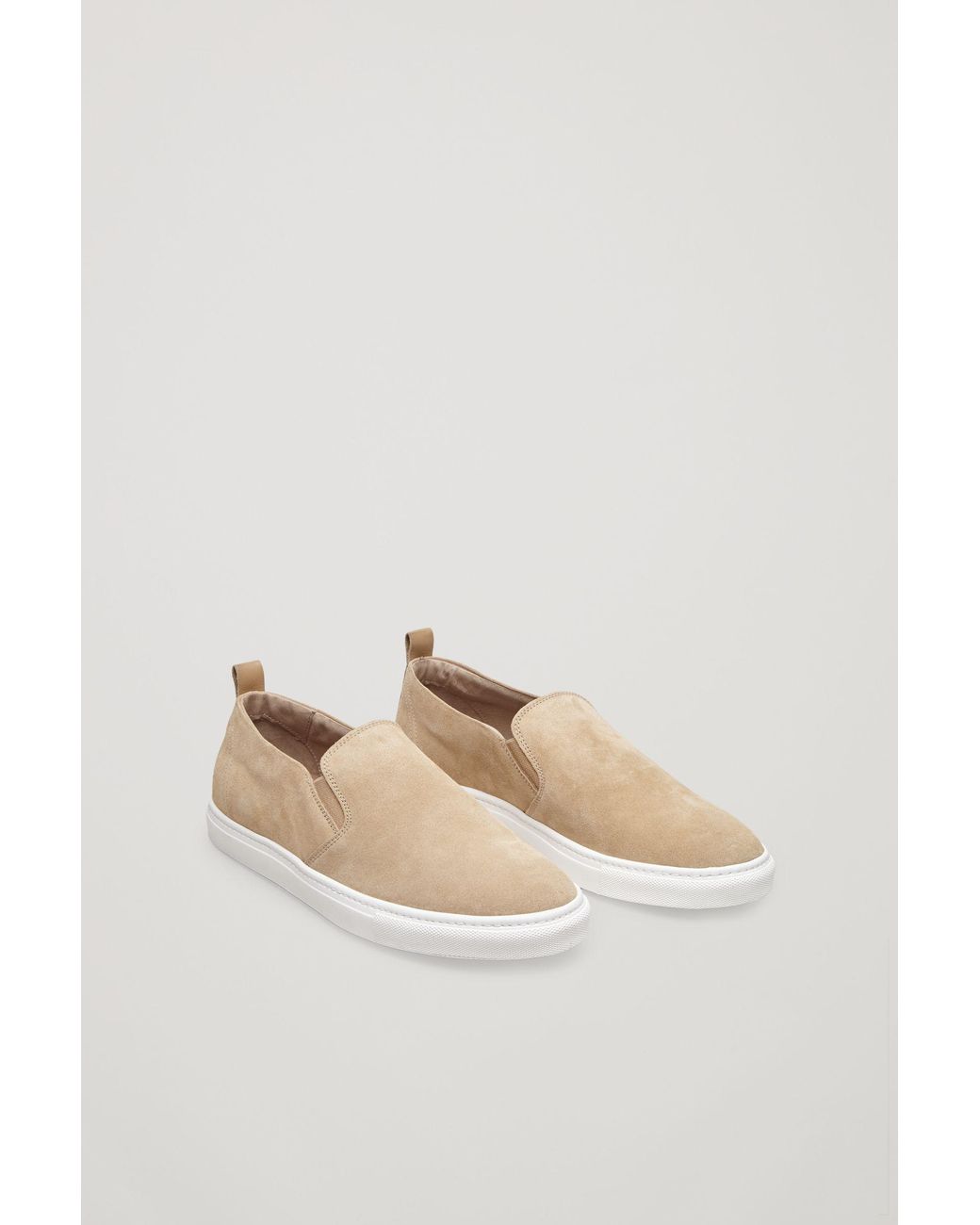 COS Suede Slip-on Sneakers in Natural 