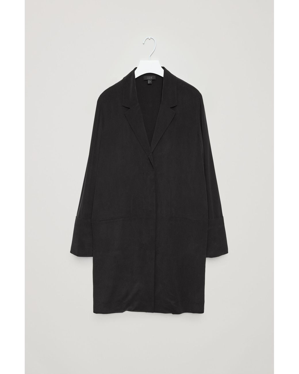 Silk long blazer sale