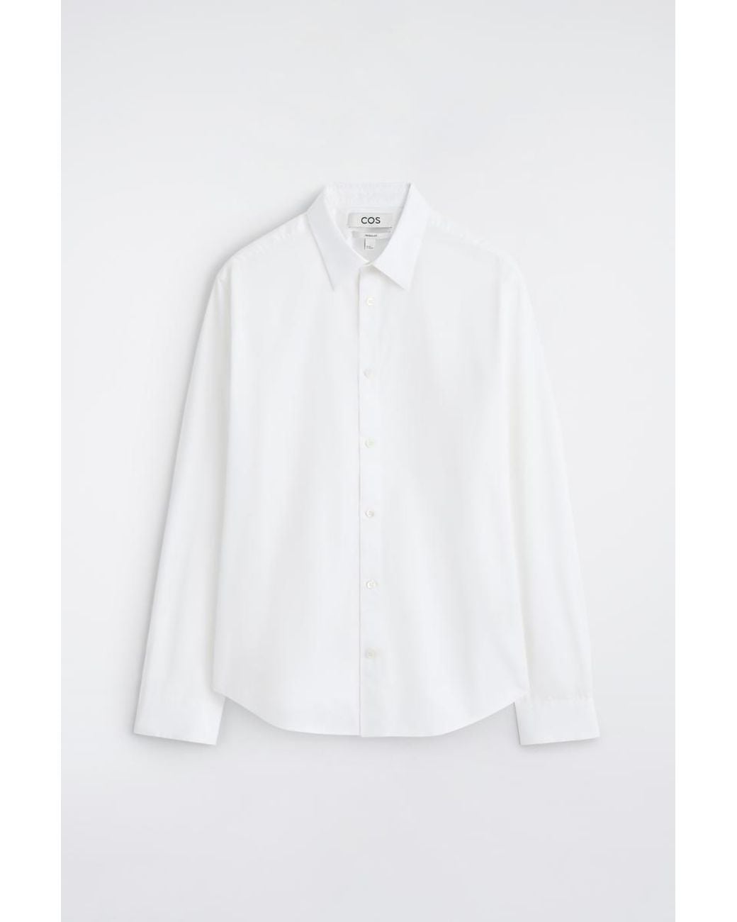 COS White Classic Cotton Shirt for men