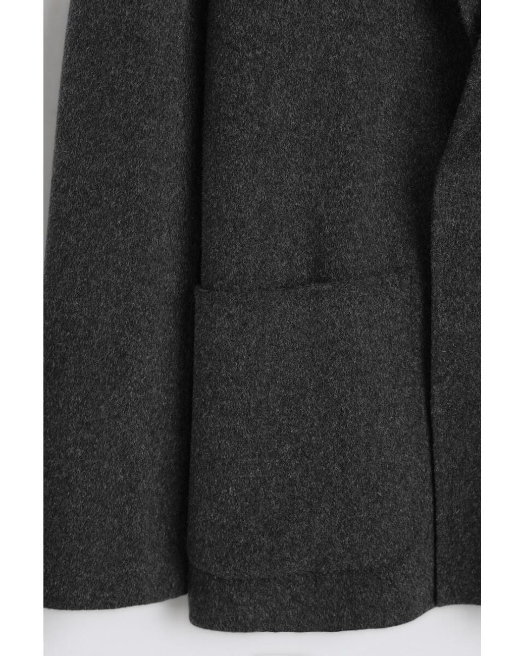 COS Black Unstructured Double-Faced Wool-Blend Blazer for men