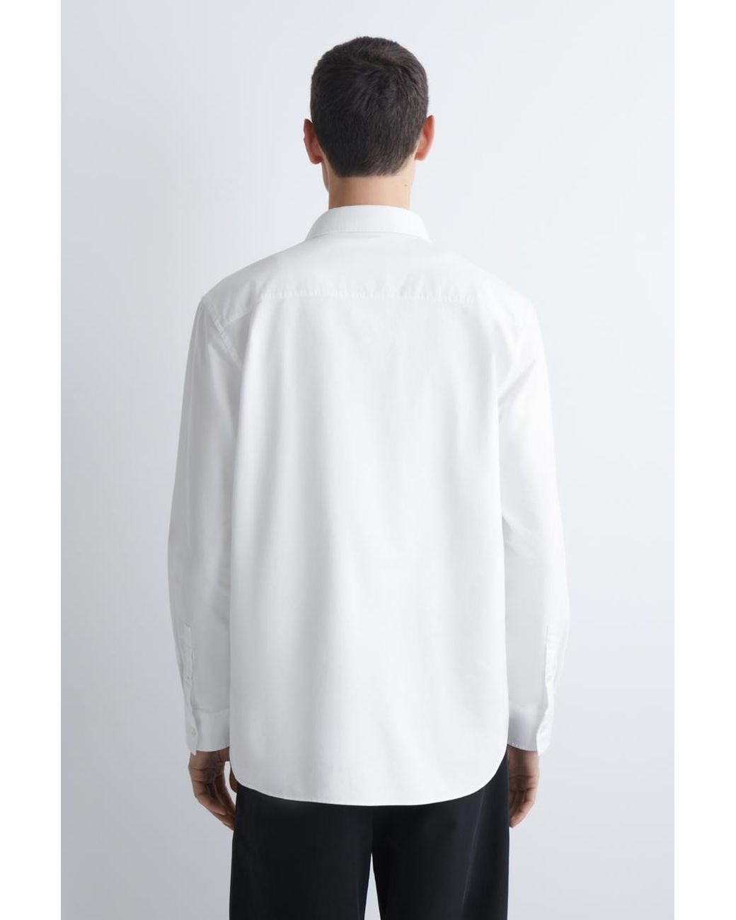 COS White Cotton Oxford Shirt for men