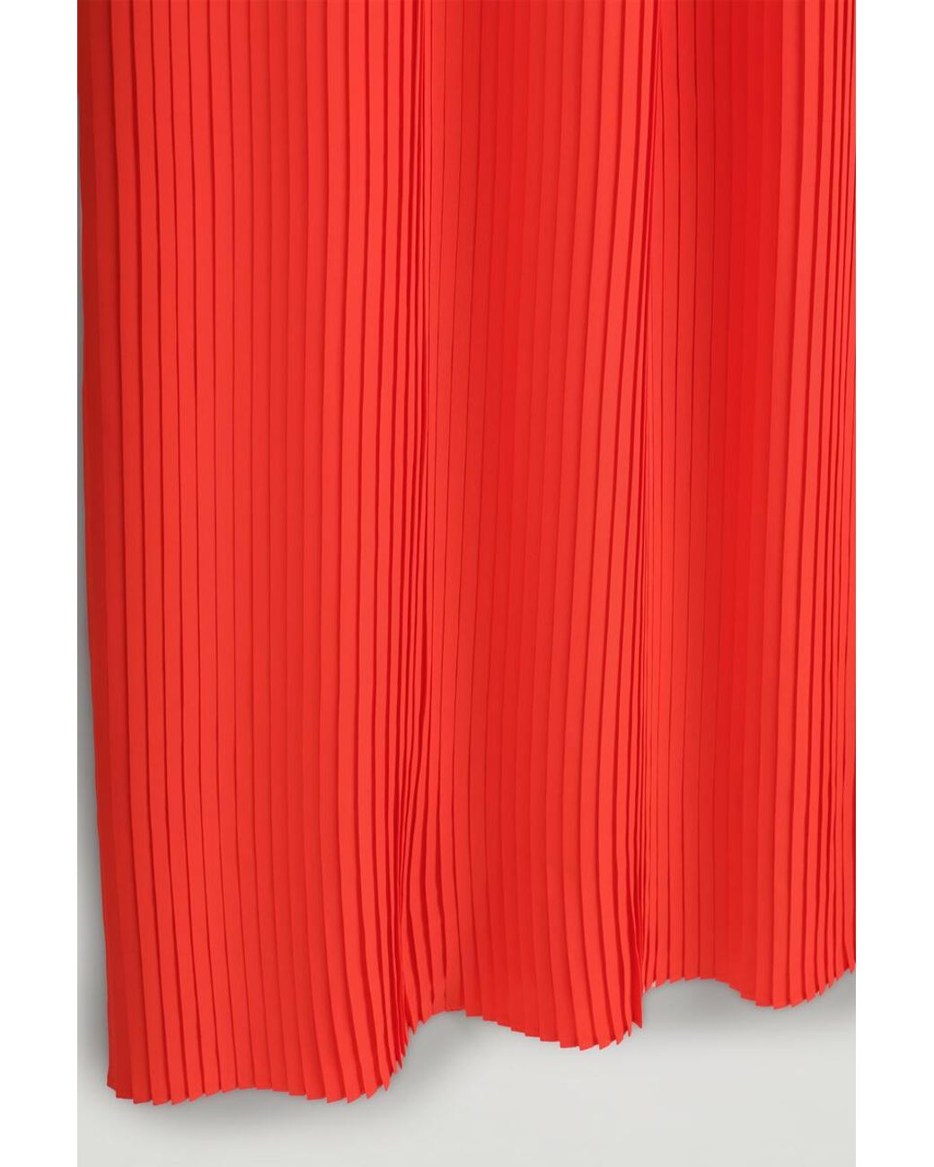 COS Gathered Pleated V-Neck Maxi Dress