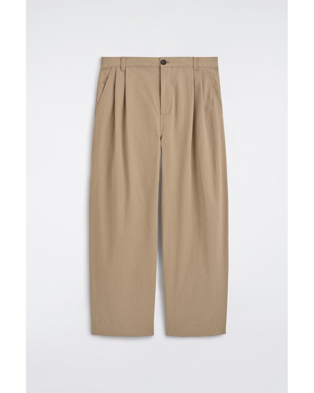 COS Natural Cotton Relaxed-Fit Barrel-Leg Utility Pants for men