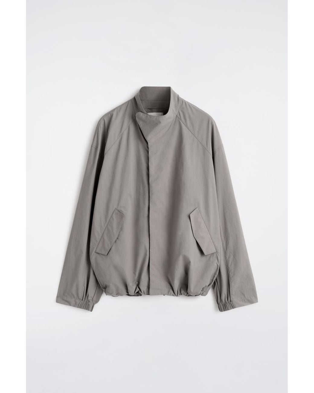 COS Gray Technical Nylon Sports Jacket for men