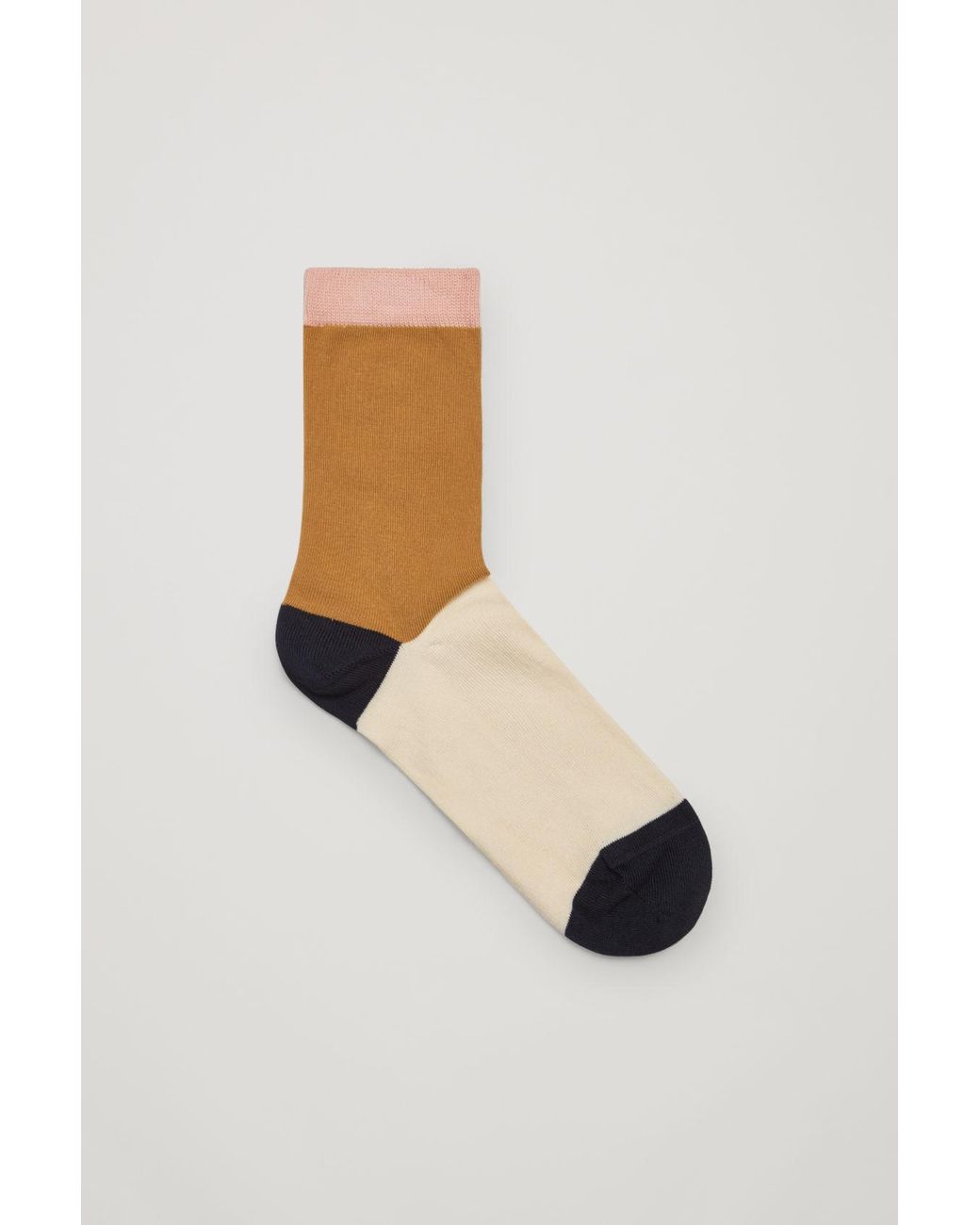 COS Color-block Socks in Beige (Natural) - Lyst