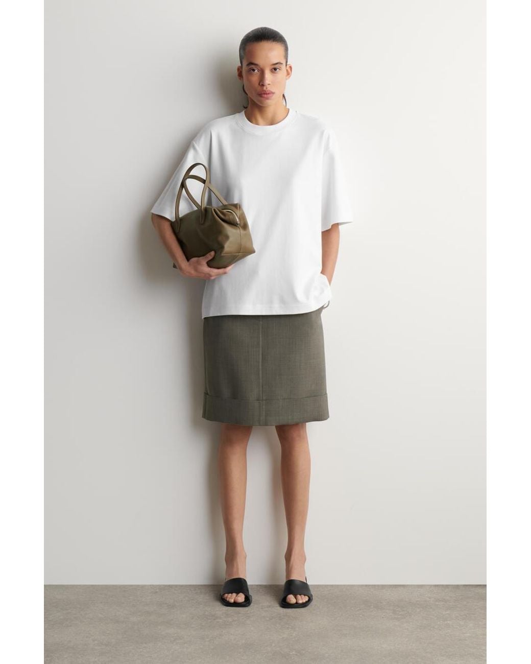 COS White Oversized T-Shirt