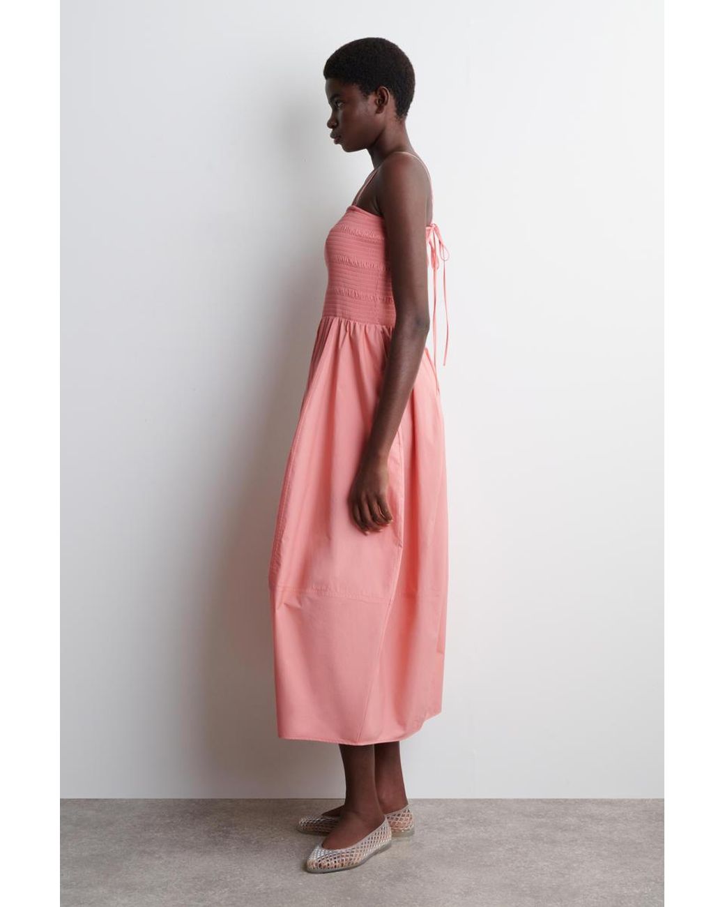knee length dresses for ladies KOA Pink Off Shoulder Linen Mini Dress - US 6 main image 1