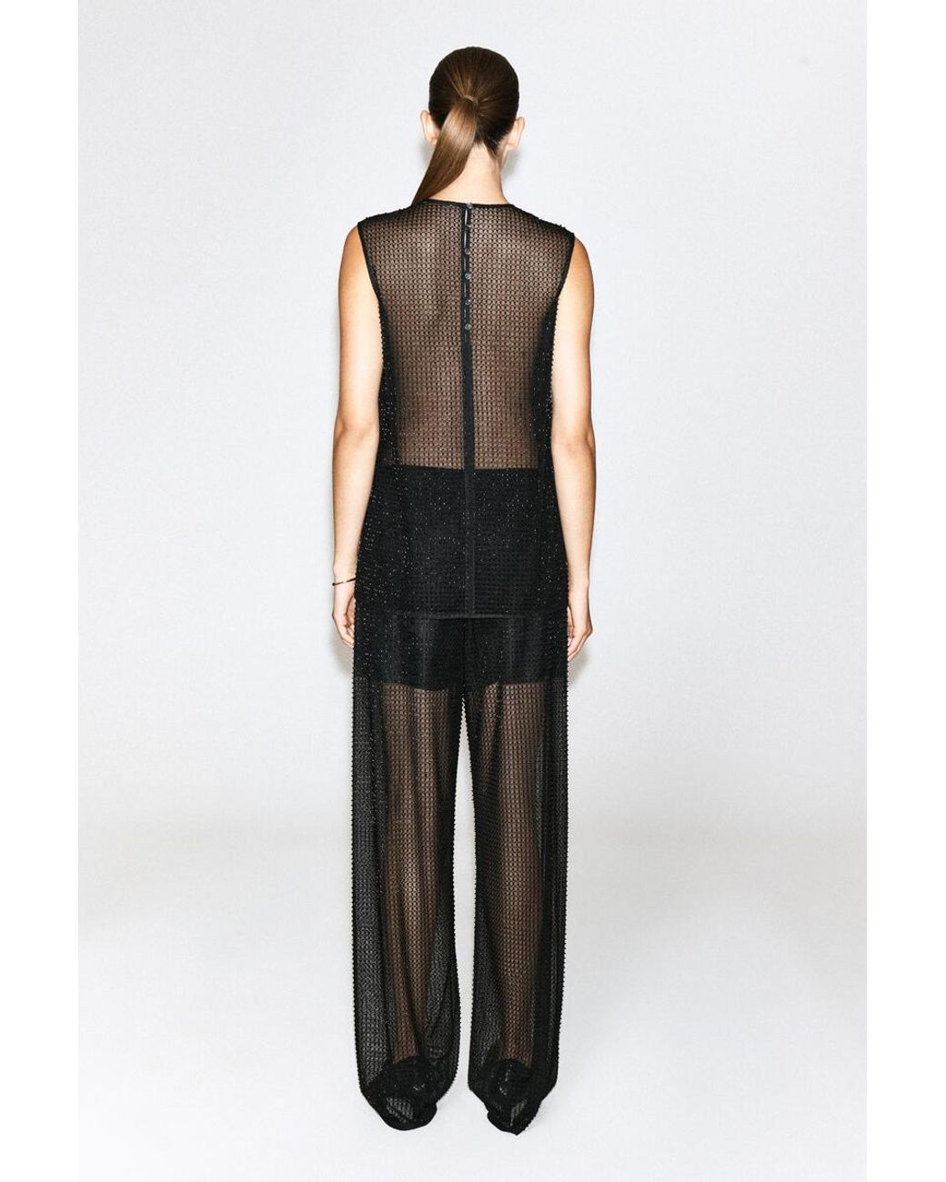 COS Black Strickoberteil Mit Perlen