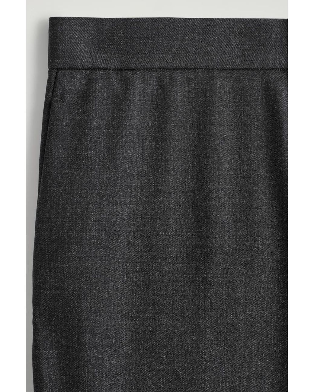 COS Gray Wool Slim-Fit Trousers for men