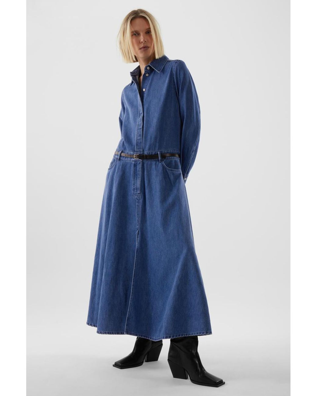COS Jeanskleid In A-linienform in Blau | Lyst DE