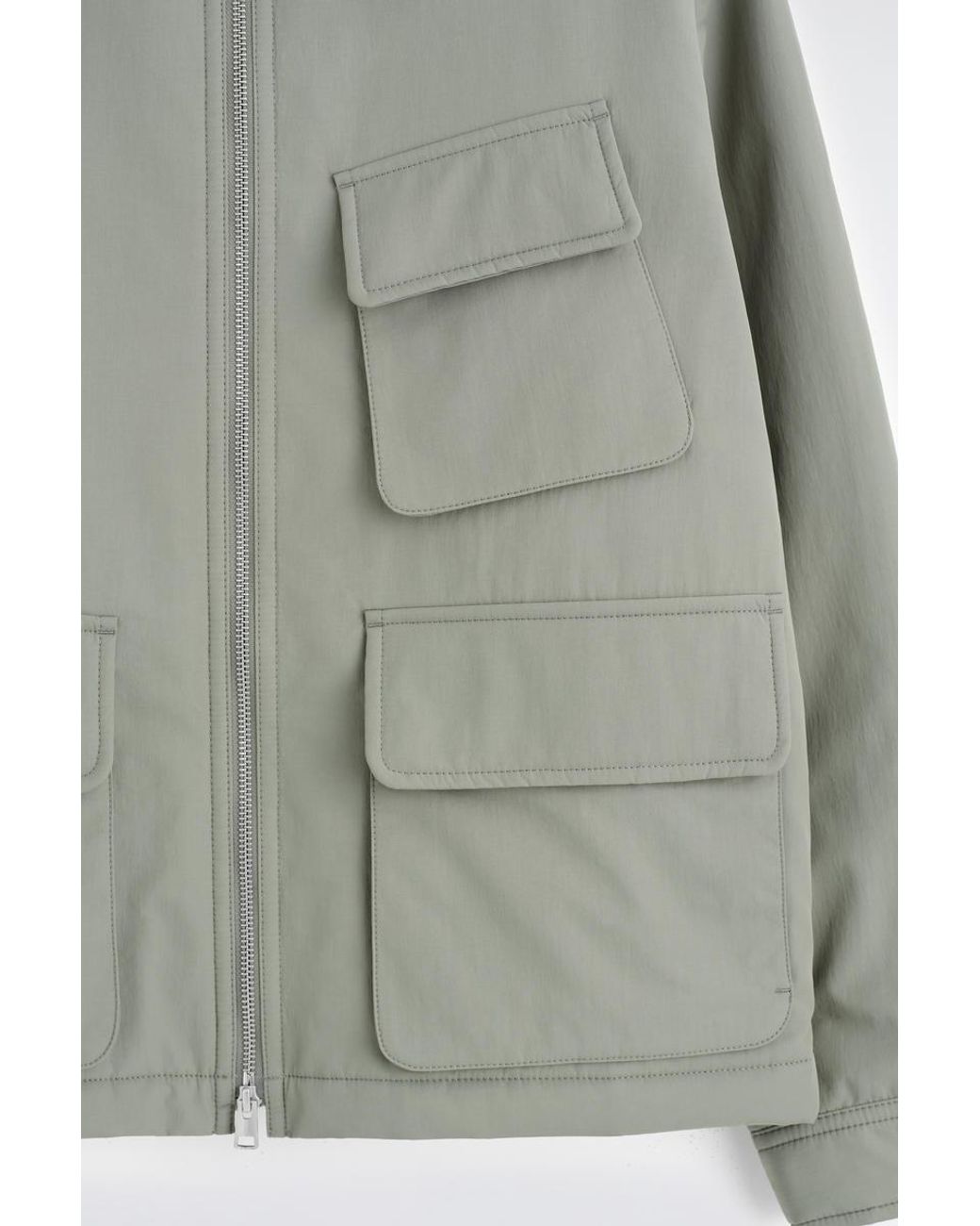 COS Green Padded Nylon Utility Jacket for men