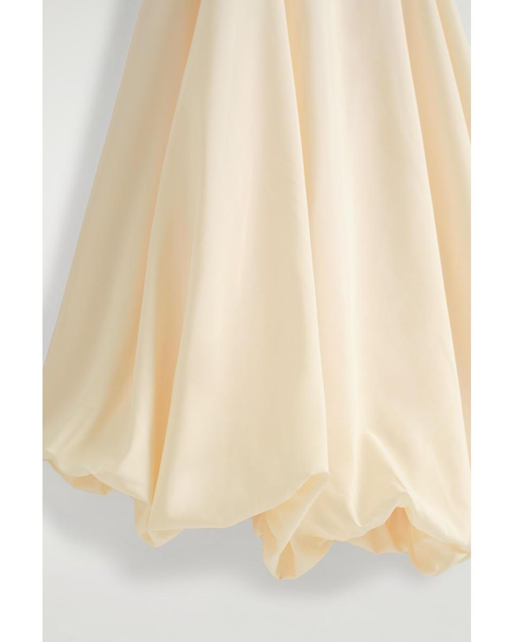 COS Natural Bubble-Hem Midi Dress