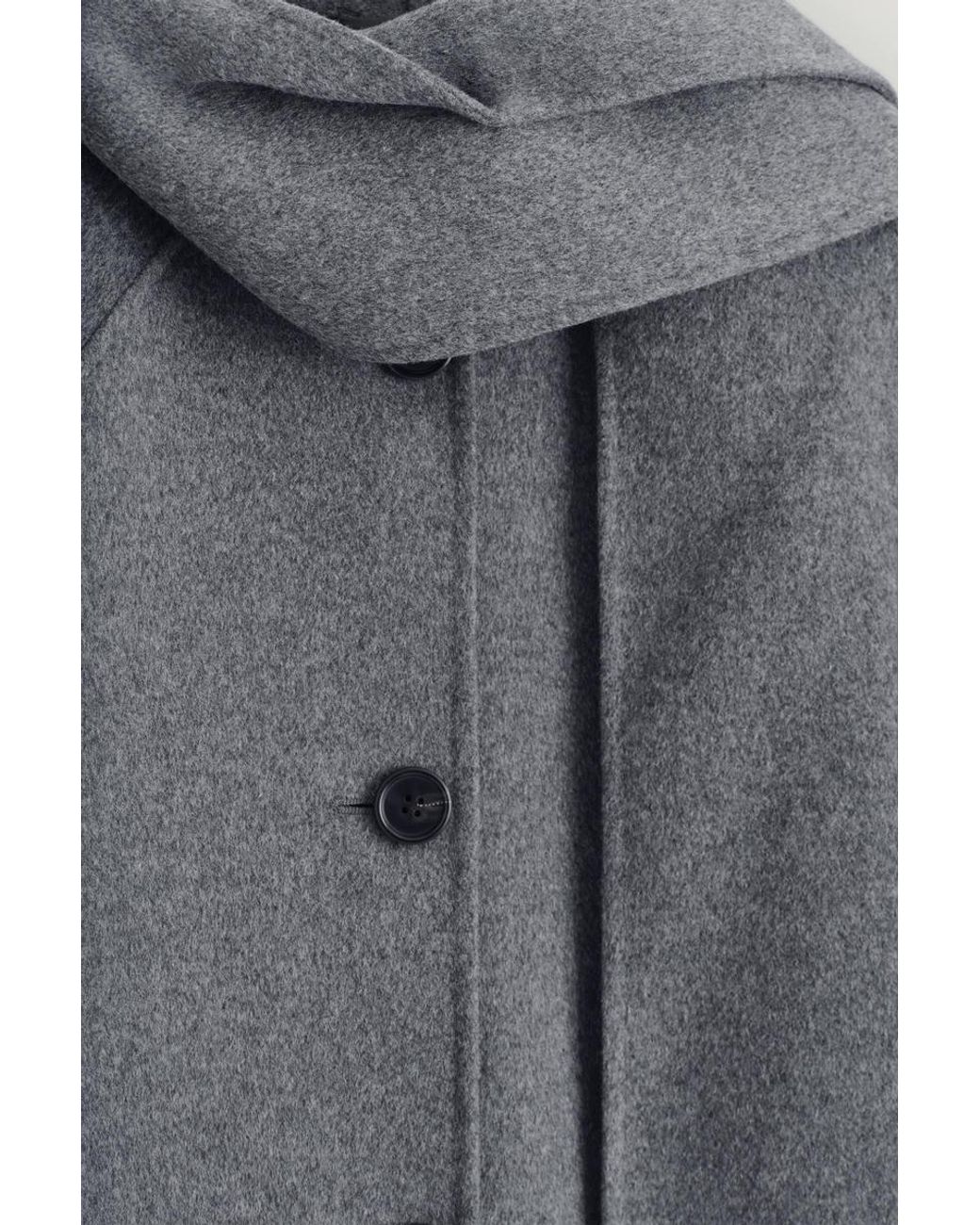 Giacca Corta Con Sciarpa di COS in Gray