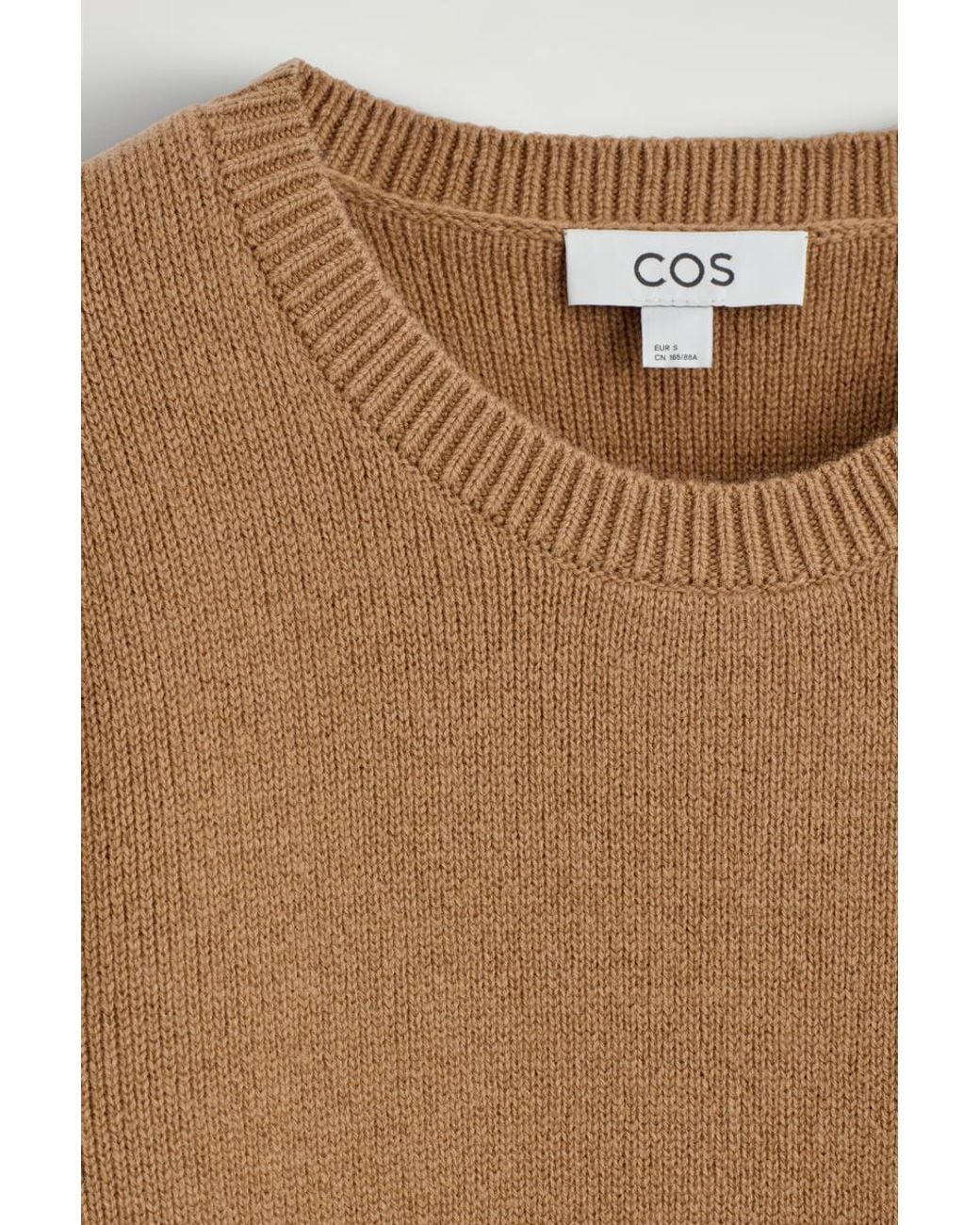 COS Natural Merino Wool Crew-Neck Sweater