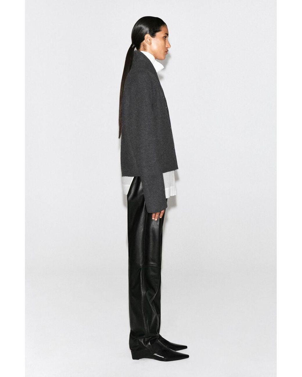 COS Black Boiled-Wool Uniform Jacket