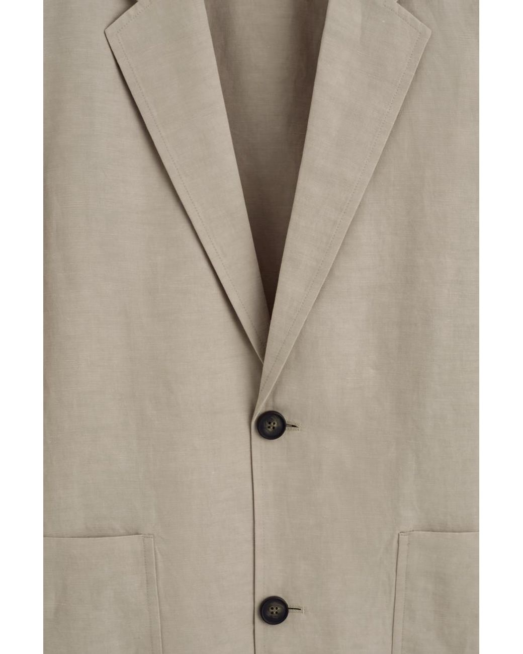 COS Natural Unstructured Linen-Blend Blazer for men