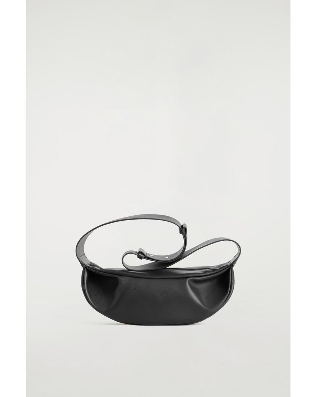 COS Black Swing Crossbody Bag - Leather