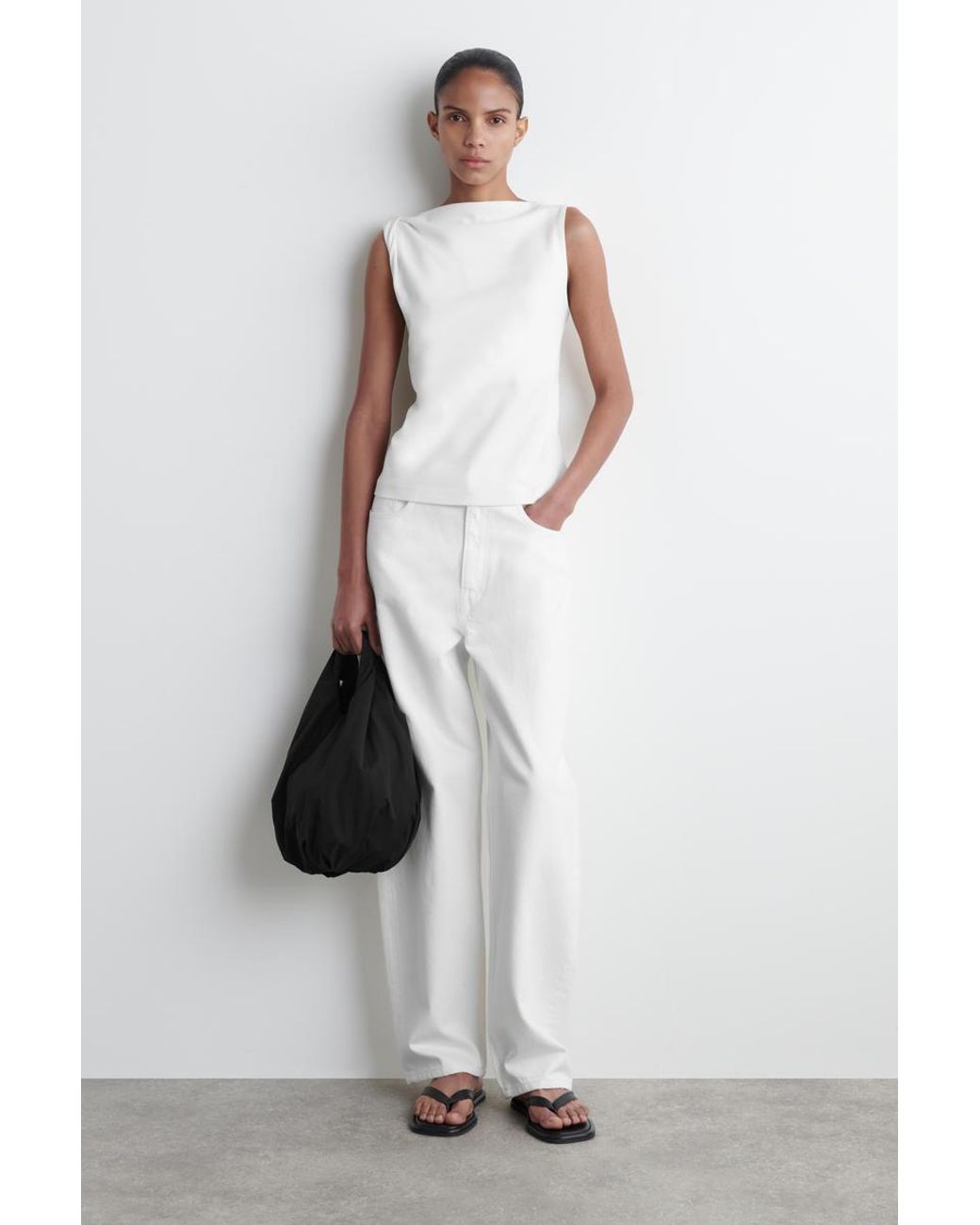 COS Cloud Mini Tote Bag in Black | Lyst