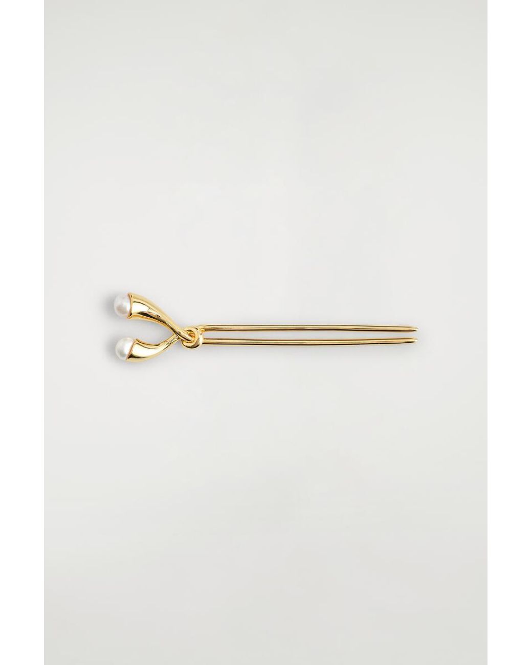 COS Metallic Freshwater Pearl Hair Pin
