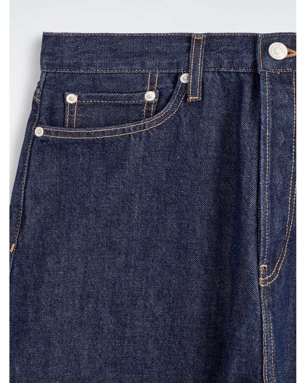 COS Blue Mallow Relaxed-Fit Barrel-Leg Jeans for men