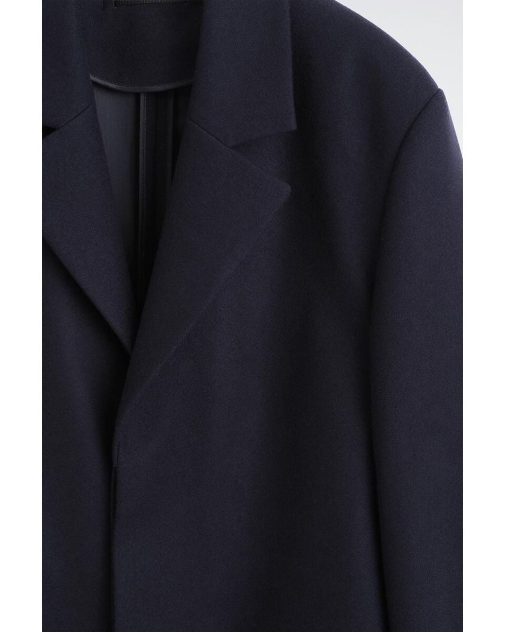 COS Blue Tailored Wool Coat for men