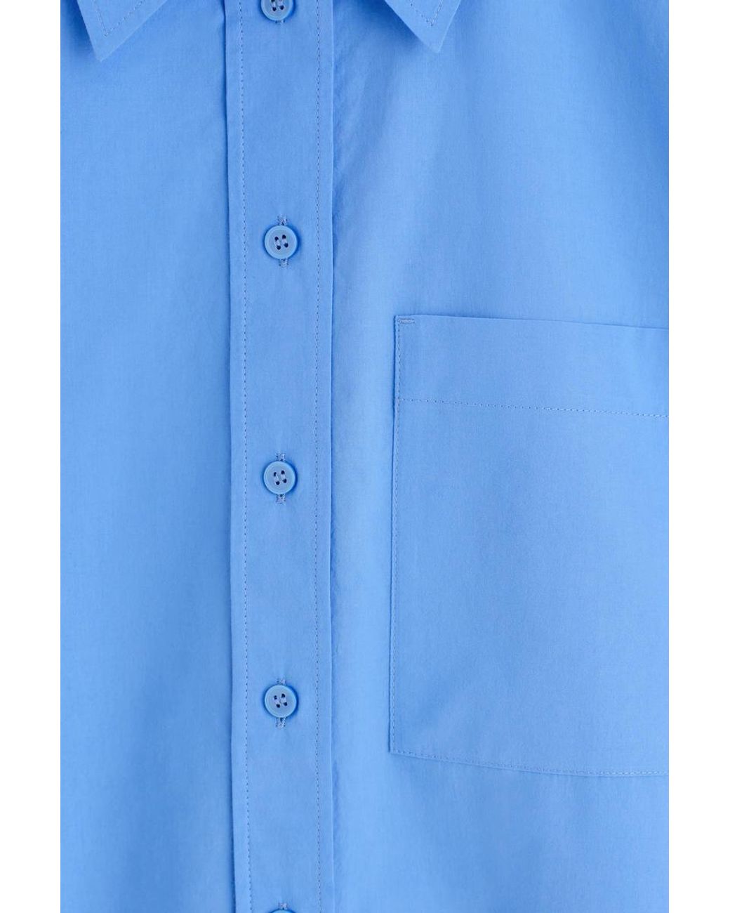 COS Blue Tailored Pima Cotton Shirt