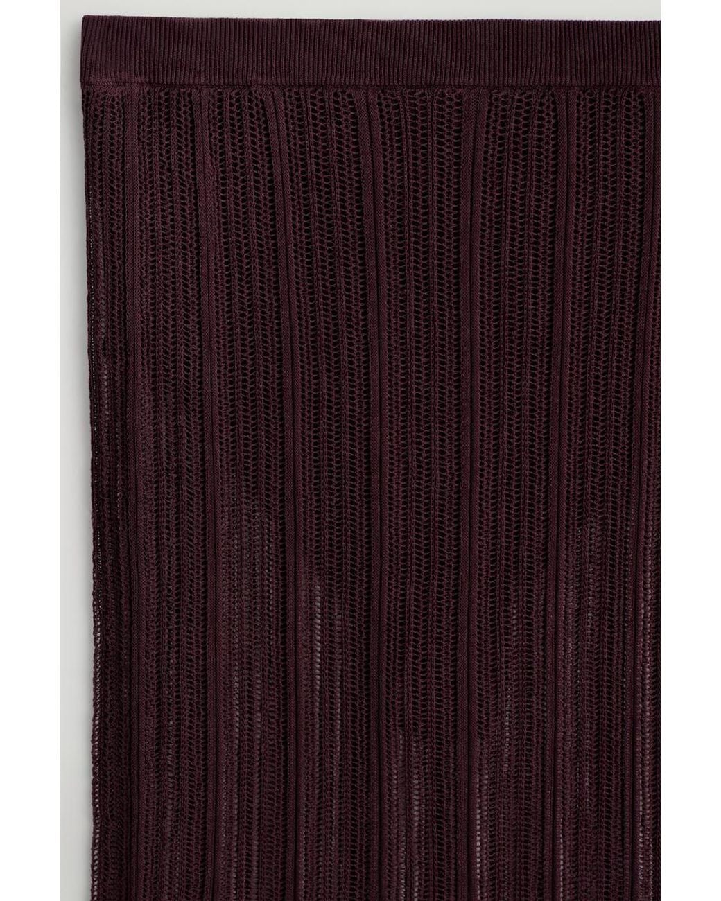 COS Purple Sheer Lace-Knit Skirt