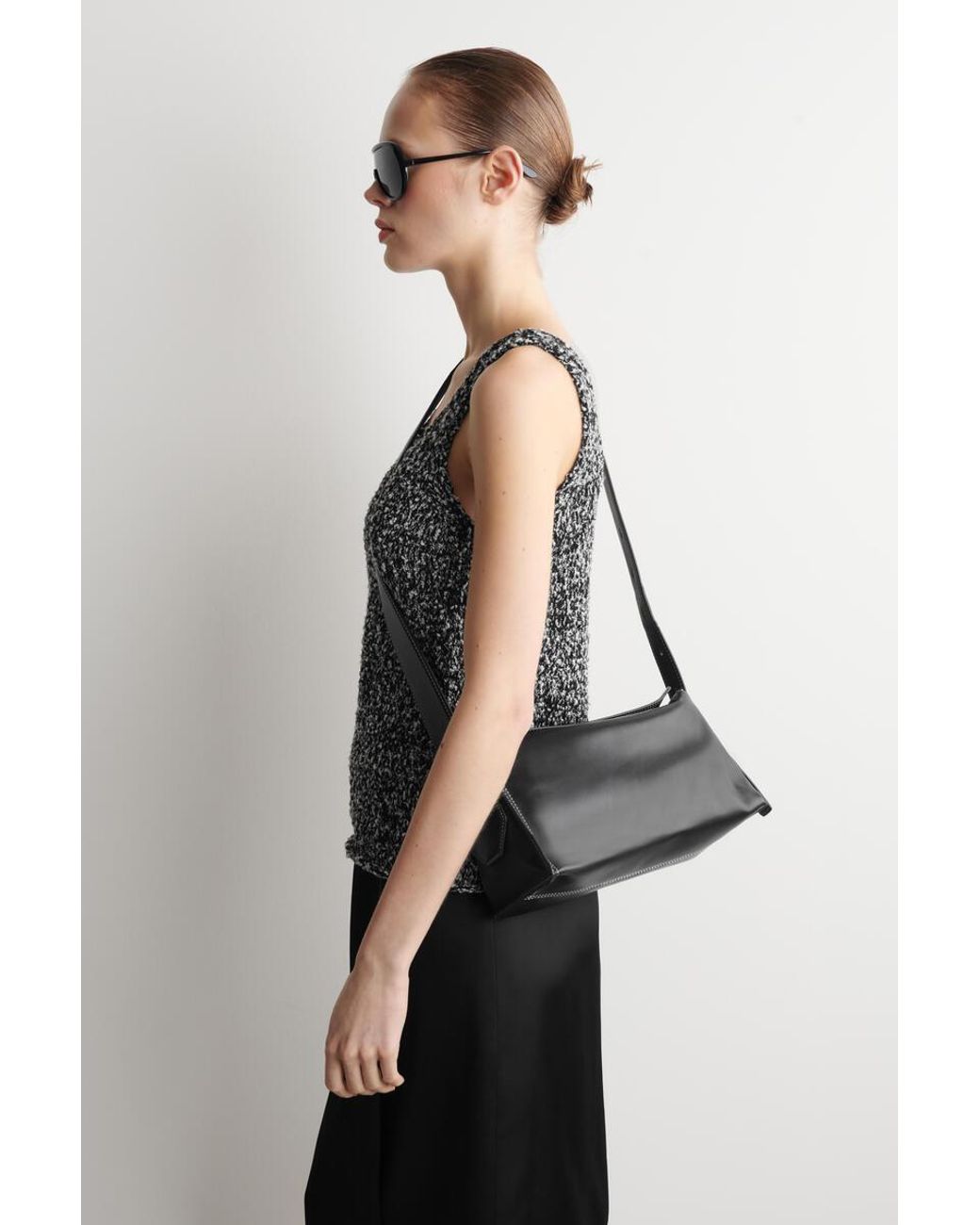 COS Black Plinth Crossbody Bag