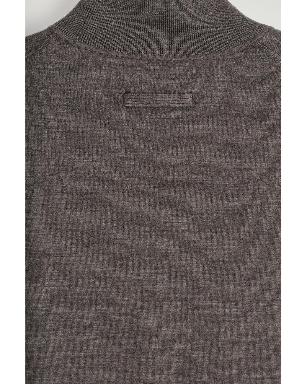 COS Brown Merino Wool Roll-Neck Vest