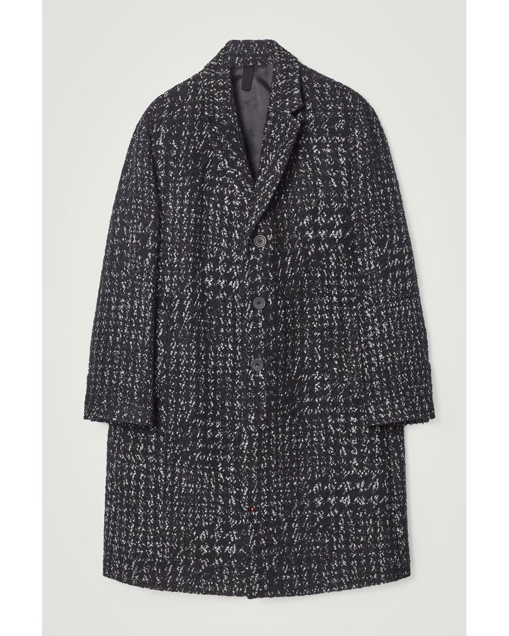 @*K様 2024 コス COS ハウンドトゥースブークレオーバーコート　50 DOUBLE-BREASTED WOOL OVERCOAT ダブルブレストウールオーバーコート