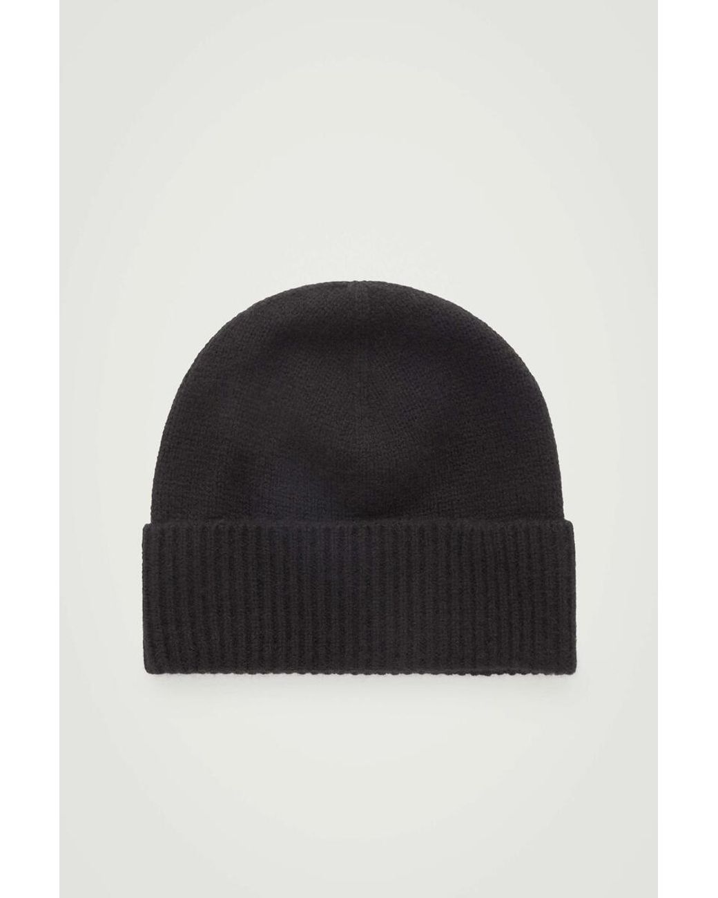 COS Black Pure Cashmere Beanie