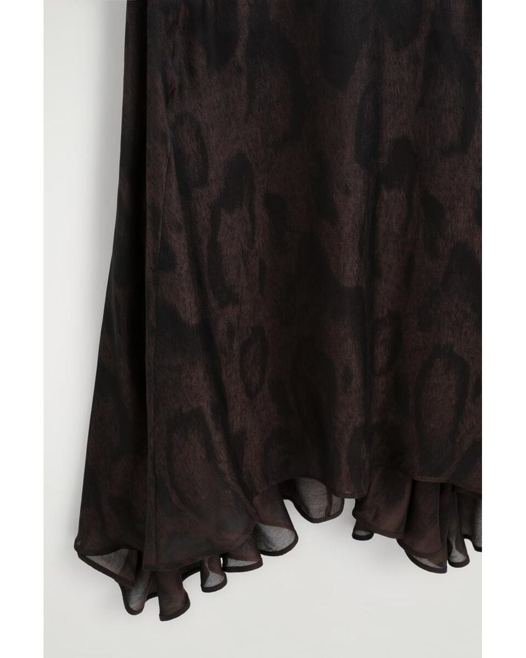 COS Black Animal-Jacquard Midi Dress