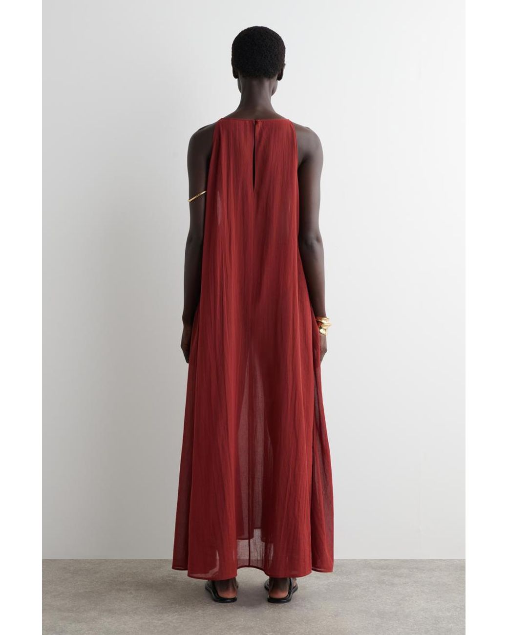 cos beach dress PSA: COS Just Released the Perfect Summer Dress