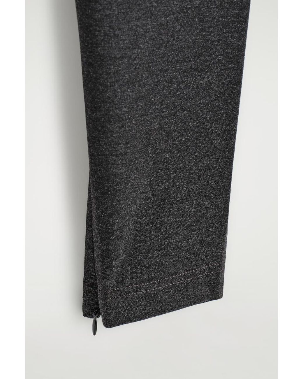 COS Gray Zipped-Cuff Leggings