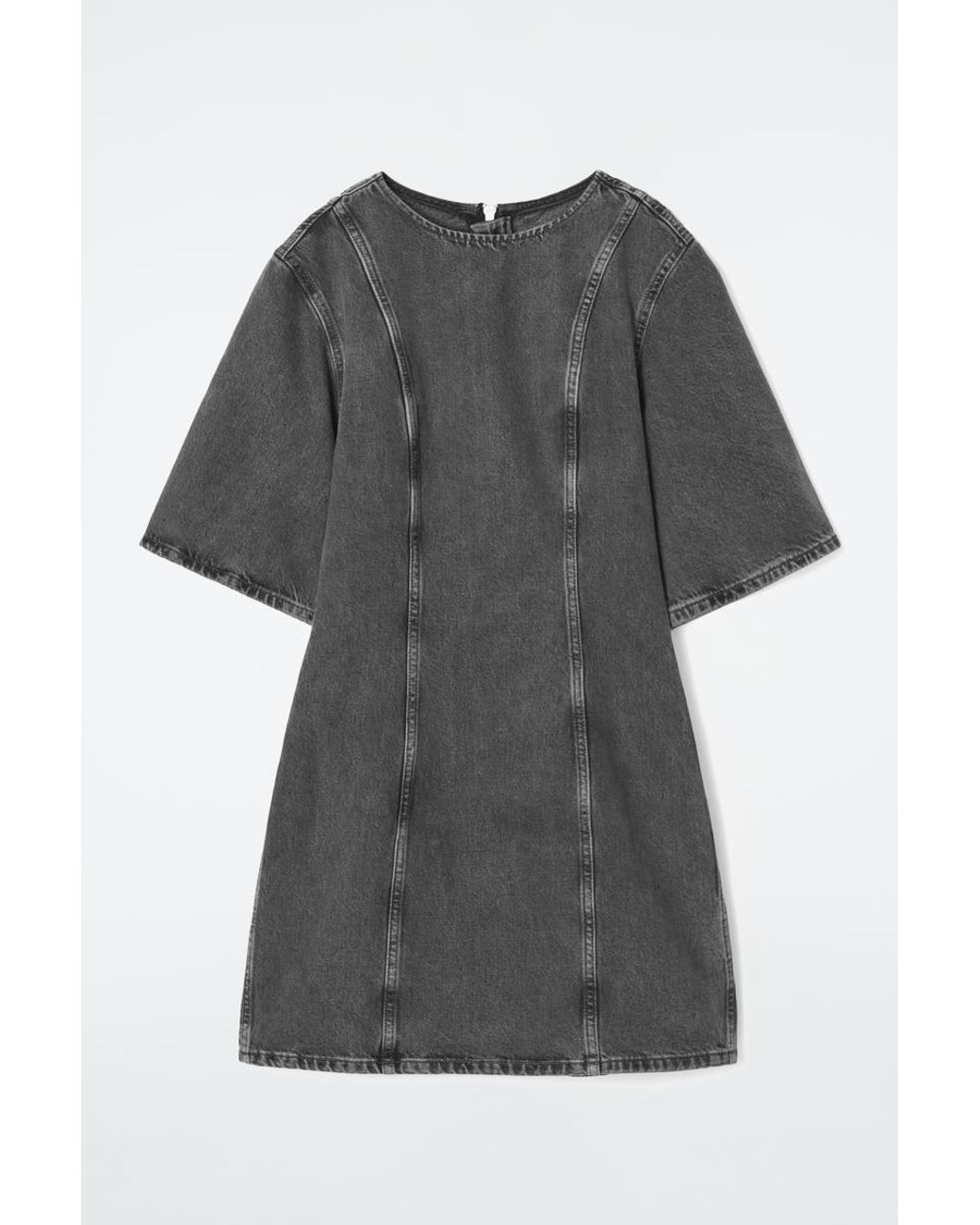 white christmas dresses JOANNA DENIM MINI DRESS – AKIRA main image 1