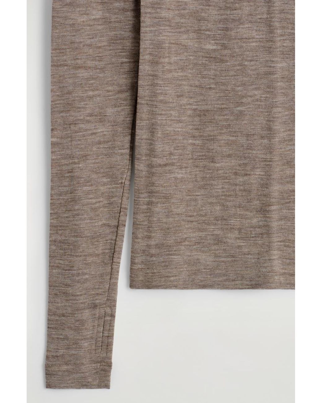 COS Natural Slim Merino Wool Top