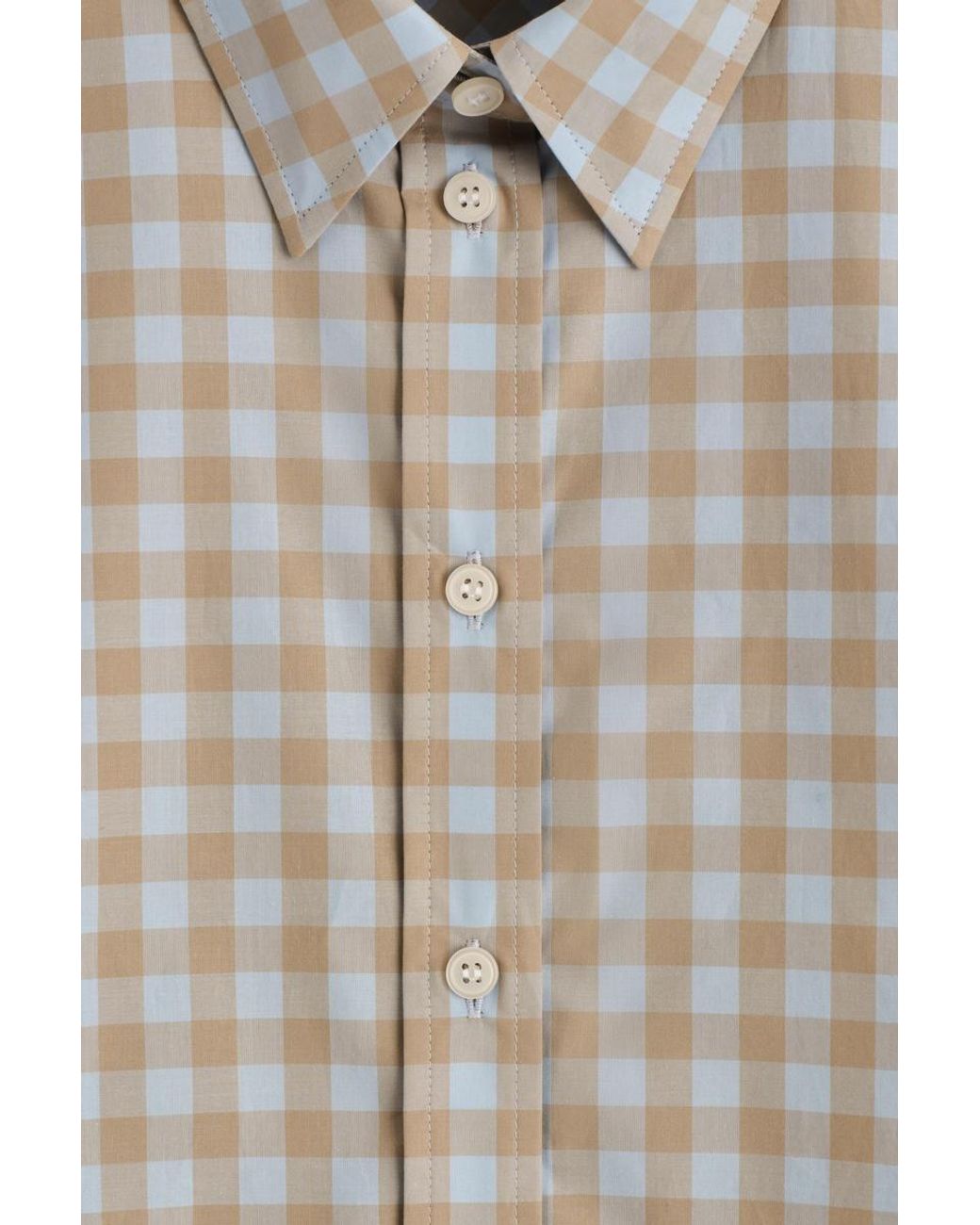 COS White Gingham Cotton Shirt