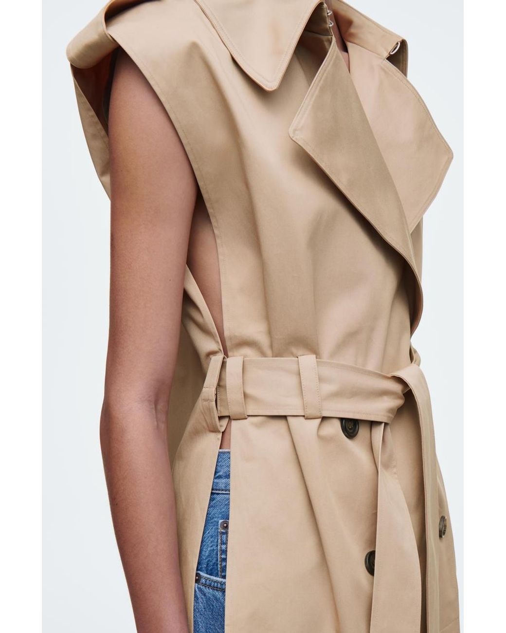 L'Or Sleeveless Coat Dress ベージュ TH_P0204606_001_0?